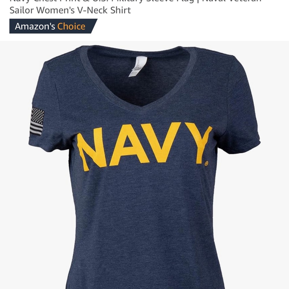 Women's V-Neck Shirt - Blue and Yellow